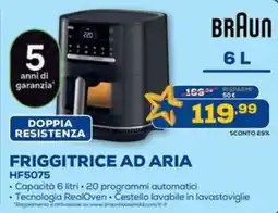 Euronics BRAUN FRIGGITRICE AD ARIA HF5075 offerta