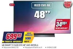 Trony LG SMART TV OLED EVO 48" UHD 48C55LA offerta