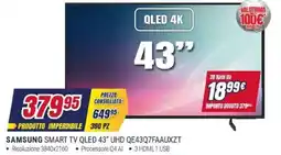 Trony SAMSUNG SMART TV QLED 43" UHD QE43Q7FAAUXZT offerta