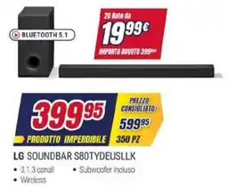 Trony LG SOUNDBAR S80TYDEUSLLK offerta