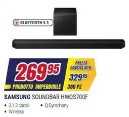 Trony SAMSUNG SOUNDBAR HWQS700F offerta