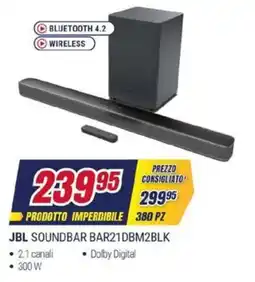 Trony JBL SOUNDBAR BAR21DBM2BLK offerta