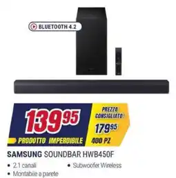 Trony SAMSUNG SOUNDBAR HWB450F offerta
