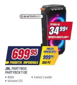 Trony JBL PARTYBOX PARTYBOX710E offerta