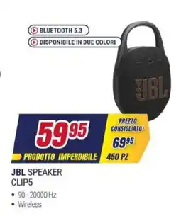 Trony JBL speaker clip5 offerta
