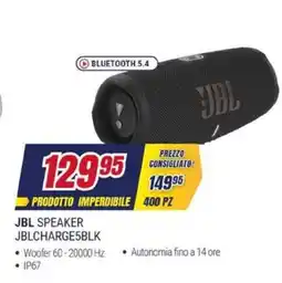 Trony JBL SPEAKER JBLCHARGE5BLK offerta