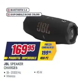 Trony JBL speaker charge6 offerta