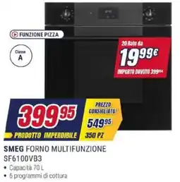 Trony SMEG FORNO MULTIFUNZIONE SF6100VB3 offerta