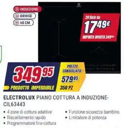 Trony ELECTROLUX PIANO COTTURA A INDUZIONE- CIL63443 offerta