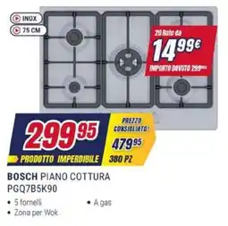 Trony BOSCH PIANO COTTURA PGQ7B5K90 offerta