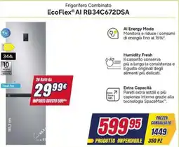 Trony SAMSUNG Frigorifero Combinato EcoFlex AI RB34C672DSA offerta