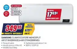 Trony SAMSUNG CLIMATIZZATORE MONOSPLIT AR12TXHQBWKXEU+AR12TXHQBWKNEU offerta