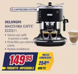 Trony DELONGHI MACCHINA CAFFE' EC0311 offerta
