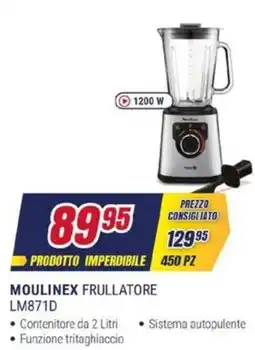Trony MOULINEX FRULLATORE LM871D offerta
