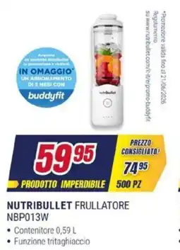 Trony NUTRIBULLET FRULLATORE NBP013W offerta