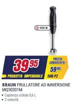 Trony BRAUN FRULLATORE AD IMMERSIONE MQ30201M offerta
