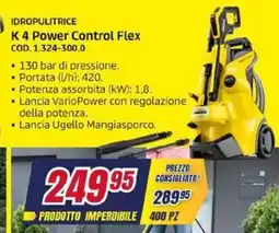 Trony KARCHER IDROPULITRICE K 4 Power Control Flex offerta