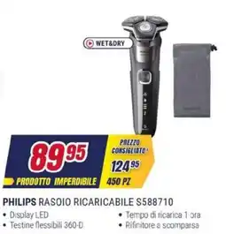 Trony PHILIPS RASOIO RICARICABILE S588710 offerta