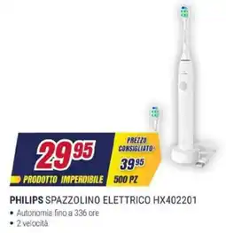 Trony PHILIPS SPAZZOLINO ELETTRICO HX402201 offerta
