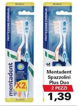 Alvama Mentadent Spazzolini Plus Duo offerta