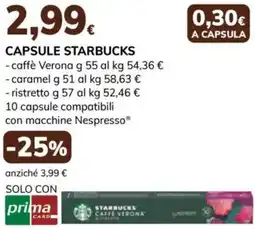 Basko Capsule STARBUCKS offerta