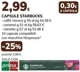 Basko Capsule STARBUCKS offerta