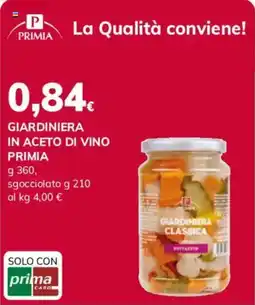 Basko Giardiniera in aceto di vino PRIMIA offerta