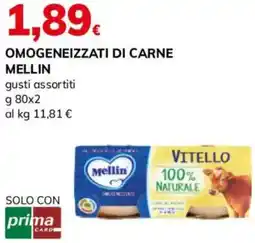 Basko Omogeneizzati di carne MELLIN offerta