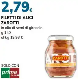 Basko Filetti di alici ZAROTTI offerta