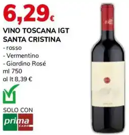 Basko Vino toscana igt SANTA CRISTINA offerta