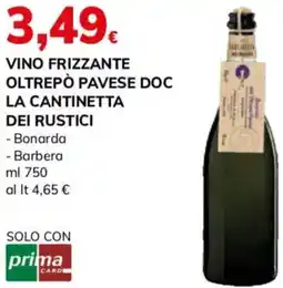 Basko Vino frizzante oltrepò pavese doc LA CANTINETTA DEI RUSTICI offerta