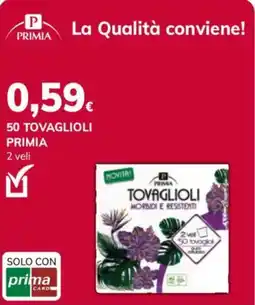 Basko 50 tovaglioli PRIMIA offerta