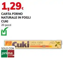 Basko Carta forno naturale in fogli CUKI offerta