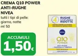 Basko Crema q10 power anti-rughe NIVEA offerta