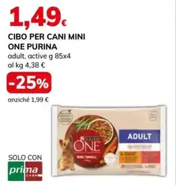 Basko Cibo per cani mini ONE PURINA offerta