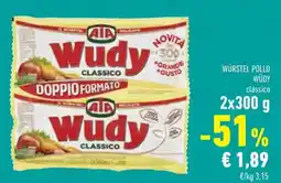 Conad Superstore Würstel pollo WÜDY offerta