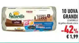 Conad Superstore 10 uova grandi LE NATURELLE offerta