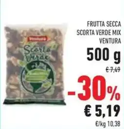 Conad Superstore Frutta secca scorta verde mix VENTURA offerta