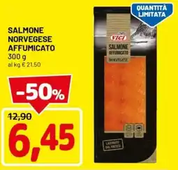 DPiù Salmone norvegese affumicato offerta