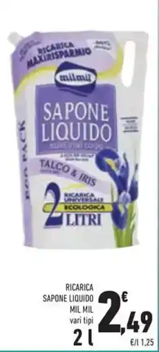 Conad Superstore Ricarica sapone liquido MIL MIL offerta