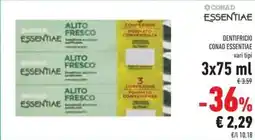 Conad Superstore Dentifricio CONAD ESSENTIAE offerta
