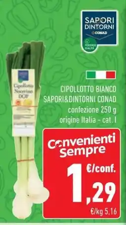 Conad Superstore Cipollotto bianco SAPORI&DINTORNI CONAD offerta