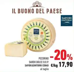 Conad Superstore Pecorino sardo dolce d.o.p. SAPORI&DINTORNI CONAD offerta