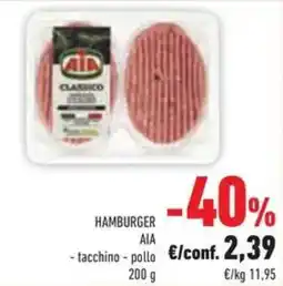 Conad Superstore Hamburger AIA offerta