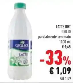 Conad Superstore LATTE UHT GIGLIO parzialmente scremato offerta