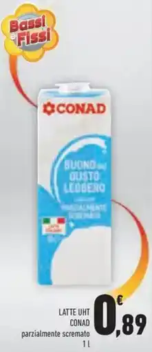 Conad Superstore Latte uht CONAD parzialmente scremato offerta
