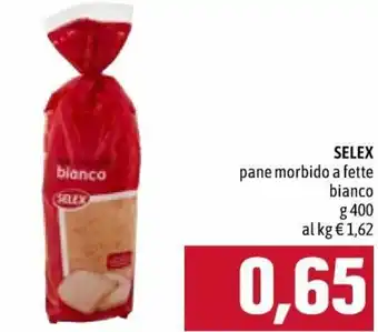 Famila Selex Pane Morbido a Fette Bianco 400g offerta