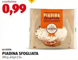 ALDI La cesta piadina sfogliata offerta