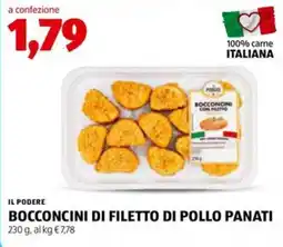 ALDI Il podere bocconcini di filetto di pollo panati offerta