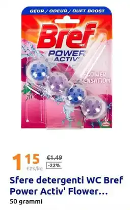 Action Sfere detergenti WC Bref Power Activ' Flower offerta